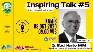 Ir Budi Harto : Murid SMP Batik Kudu Semangat, Inovatif dan Kreatif